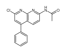 N-(7-chloro-5-phenyl-[1,8]naphthyridin-2-yl)-acetamide Structure