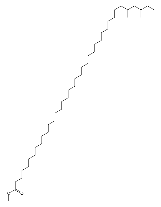 34,36-Dimethyloctatriacontanoic acid methyl ester结构式