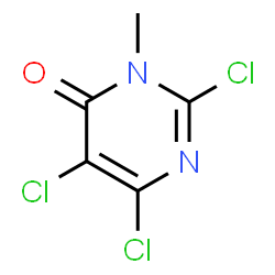 2,5,6-Trichloro-3-methylpyrimidin-4(3H)-one structure