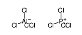 perchlorophosphonium tetrachloroaluminate Structure