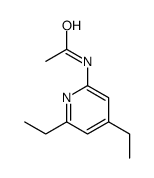 N-(4,6-diethylpyridin-2-yl)acetamide Structure