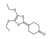 4-[4,5-bis(ethylsulfanyl)-1,3-dithiol-2-ylidene]cyclohexan-1-one Structure