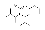 1-bromohex-1-enyl-bis(3-methylbutan-2-yl)borane结构式