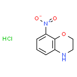 8-Nitro-3,4-dihydro-2H-benzo[b][1,4]oxazine hydrochloride structure