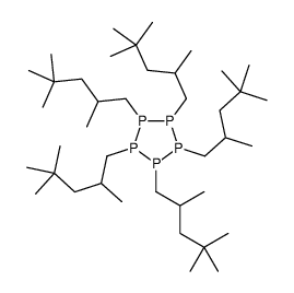 1,2,3,4,5-pentakis(2,4,4-trimethylpentyl)pentaphospholane Structure