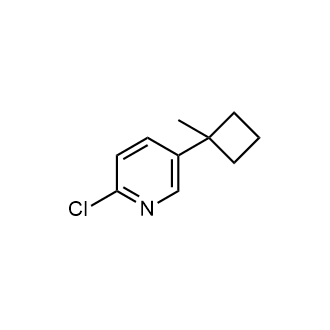 2-Chloro-5-(1-methylcyclobutyl)pyridine structure