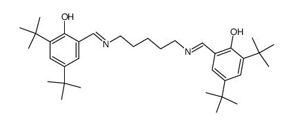 N,N'-bis(3,5-di-t-butylsalicylidene)-1,5-diaminopentane结构式