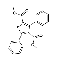 dimethyl 3,5-diphenylthiophene-2,4-dicarboxylate结构式