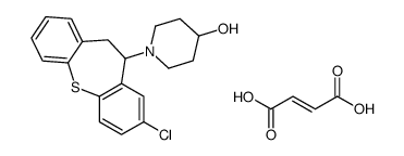 (Z)-but-2-enedioic acid,1-(3-chloro-5,6-dihydrobenzo[b][1]benzothiepin-5-yl)piperidin-4-ol结构式