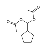 Methanediol, cyclopentyl-, diacetate (9CI) Structure