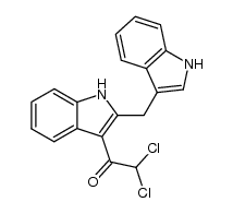 2,2-dichloro-1-[2-(1H-indol-3-ylmethyl)-1H-indol-3-yl]-ethanone Structure