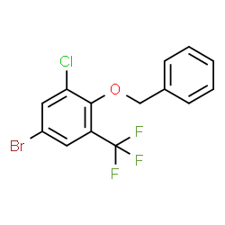 1-(Benzyloxy)-4-bromo--6-chloro-2-(trifluoromethyl)benzene structure