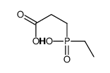 3-[ethyl(hydroxy)phosphoryl]propanoic acid结构式