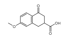 7-methoxy-4-oxo-1,2,3,4-tetrahydro-2-naphthoic acid结构式