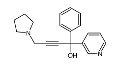 1-phenyl-1-pyridin-3-yl-4-pyrrolidin-1-ylbut-2-yn-1-ol结构式