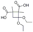 1,2-Cyclobutanedicarboxylic acid, 3,3-diethoxy-, 1,2-diMethyl ester Structure