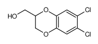 (6,7-DICHLORO-2,3-DIHYDROBENZO[B][1,4]DIOXIN-2-YL)METHANOL Structure