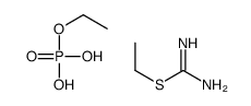 Ethyl carbamimidothioate-ethyl dihydrogen phosphate (1:1)结构式