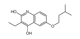 3-Ethyl-4-hydroxy-6-(isopentyloxy)quinolin-2(1H)-one结构式