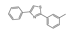 4-Phenyl-2-(m-tolyl)thiazole结构式