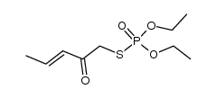 O,O-diethyl S-(2-oxopent-3-enyl) thiophosphate Structure
