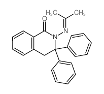 1(2H)-Isoquinolinone,3,4-dihydro-2-[(1-methylethylidene)amino]-3,3-diphenyl-结构式