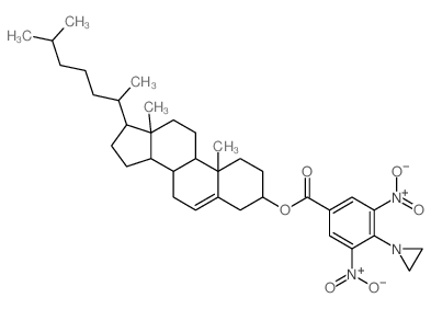 Cholesterol,4-(1-aziridinyl)-3,5-dinitrobenzoate (8CI) structure