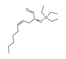 (S)-2-[(triethylsilyl)oxy]-4(Z)-decenal Structure