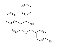 3-(4-bromophenyl)-1-phenyl-2,3-dihydro-1H-benzo[f][1,3]benzoxazine Structure