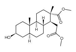 Dimethyl 3β-hydroxy-16,17-seco-5α-androstane-16,17-dioate结构式