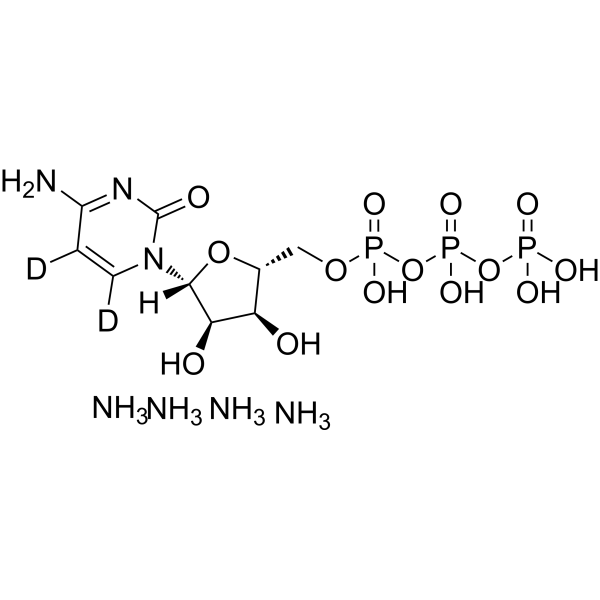 Cytidine 5'-triphosphate ammonium salt-d2 Structure