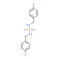 N,N'-BIS(4-CHLOROBENZYL)SULFAMIDE结构式