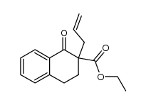 ethyl 2-allyl-1-oxo-1,2,3,4-tetrahydro-2-naphthalenecarboxylate Structure