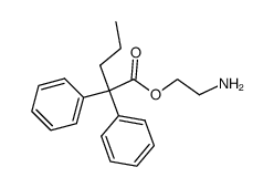 α-Phenyl-α-propylbenzeneacetic acid 2-aminoethyl ester结构式