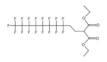 diethyl 2-(3,3,4,4,5,5,6,6,7,7,8,8,9,9,10,10,10-heptadecafluorodecyl)malonate结构式