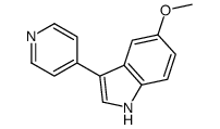 5-methoxy-3-pyridin-4-yl-1H-indole结构式