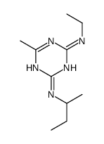 2-N-butan-2-yl-4-N-ethyl-6-methyl-1,3,5-triazine-2,4-diamine Structure