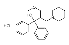 2-(methoxymethyl)-1,1-diphenyl-3-piperidin-1-ylpropan-1-ol,hydrochloride Structure