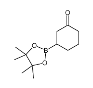 3-(Tetramethyl-1,3,2-dioxaborolan-2-yl)cyclohexan-1-one Structure