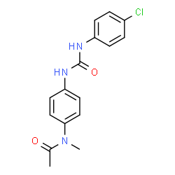 N-(4-{[(4-Chlorophenyl)carbamoyl]amino}phenyl)-N-methylacetamide Structure