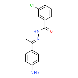 N'-[(E)-1-(4-aminophenyl)ethylidene]-3-chlorobenzohydrazide结构式