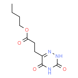 butyl 3-(3,5-dioxo-2,3,4,5-tetrahydro-1,2,4-triazin-6-yl)propanoate结构式
