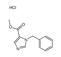 methyl 3-benzylimidazole-4-carboxylate,hydrochloride结构式