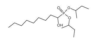 (1-hydroxy-nonyl)-phosphonic acid di-sec-butyl ester Structure