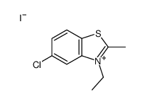 5-chloro-3-ethyl-2-methyl-1,3-benzothiazol-3-ium,iodide Structure