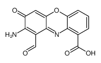 2-Amino-1-formyl-3-oxo-3H-phenoxazine-9-carboxylic acid picture