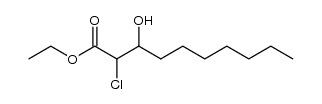 ethyl 2-chloro-3-hydroxydecanoate Structure