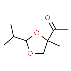 Ethanone, 1-[4-methyl-2-(1-methylethyl)-1,3-dioxolan-4-yl]- (9CI) picture