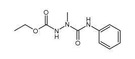 1-Ethoxycarbonyl-2-methyl-4-phenylsemicarbazid结构式