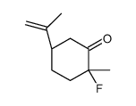 (2S,5R)-2-fluoro-2-methyl-5-prop-1-en-2-ylcyclohexan-1-one结构式